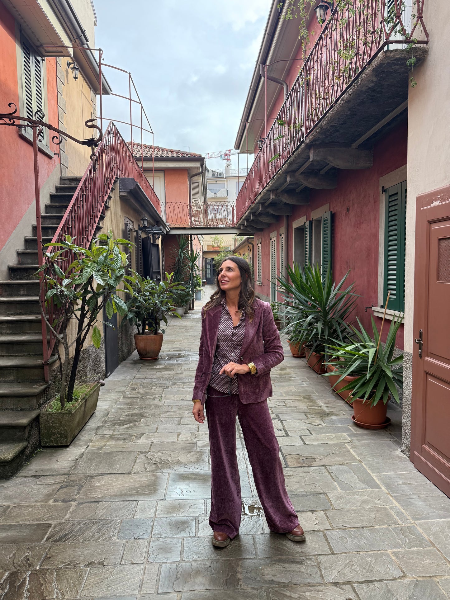 Pantalone velluto completo Eloise