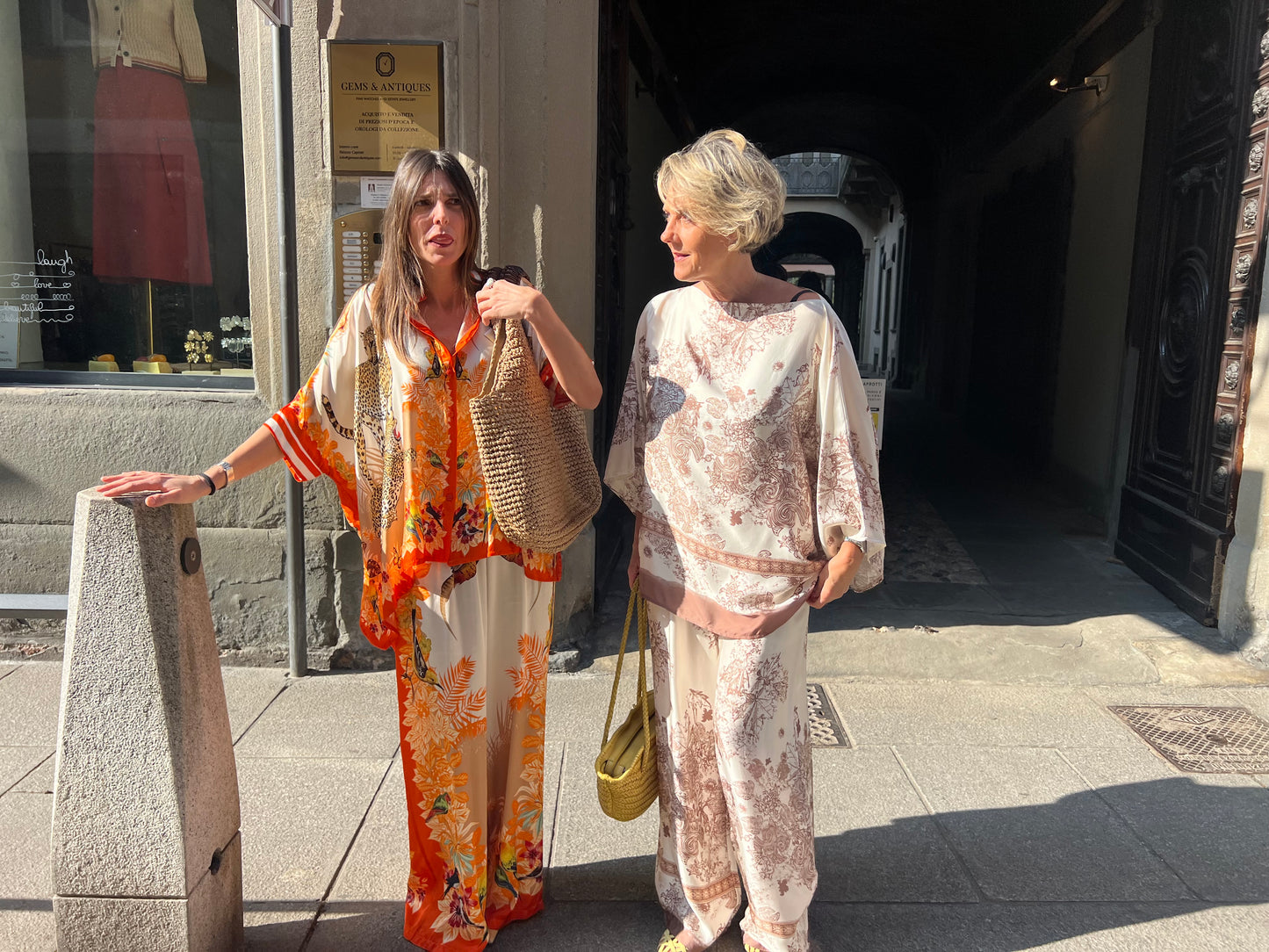Pantalone multifantasia