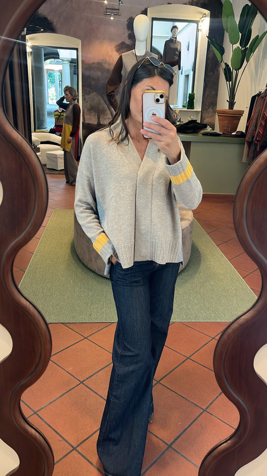 Cardigan bicolor