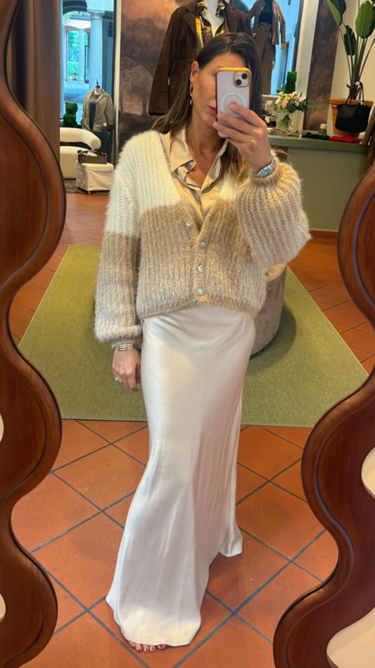 Maglione bottone gioiello