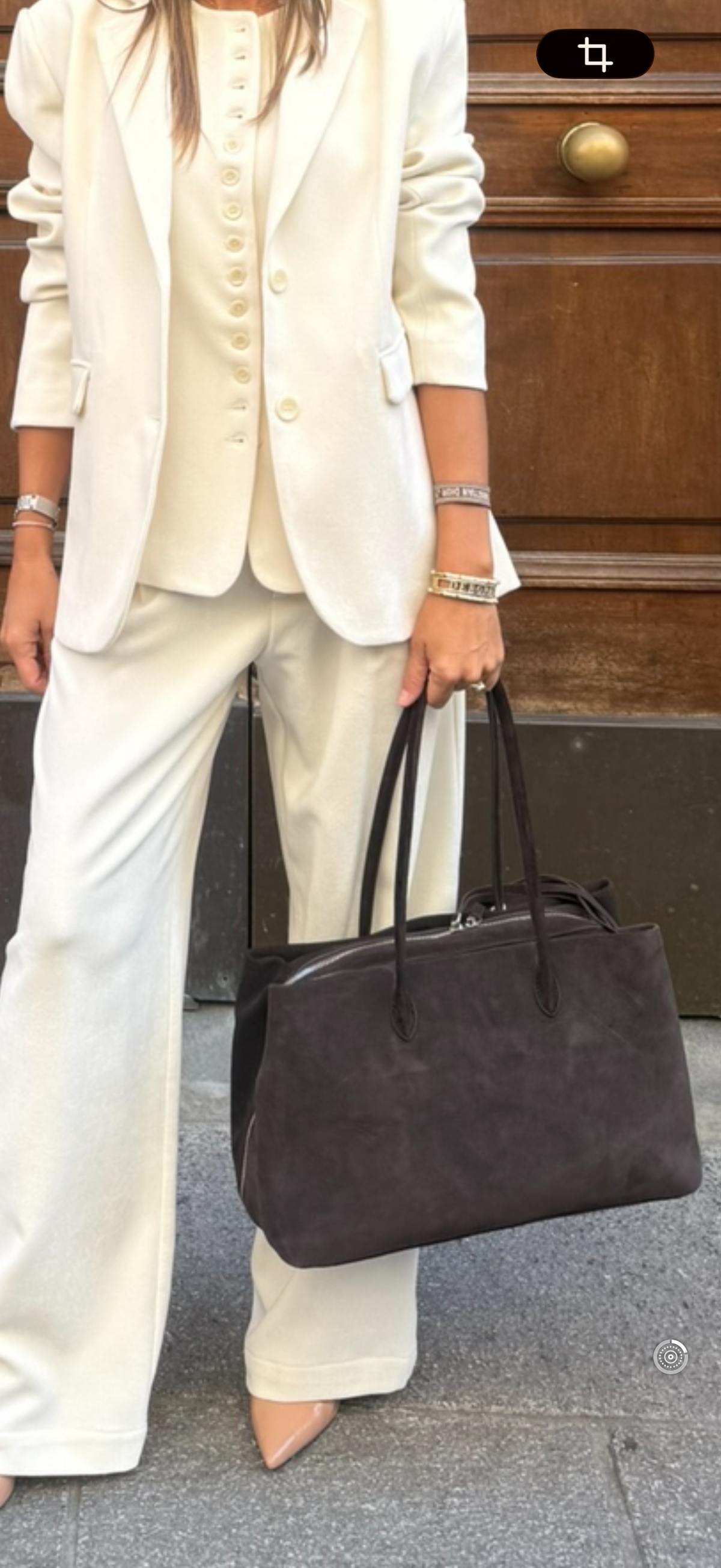 Borsa grande suede