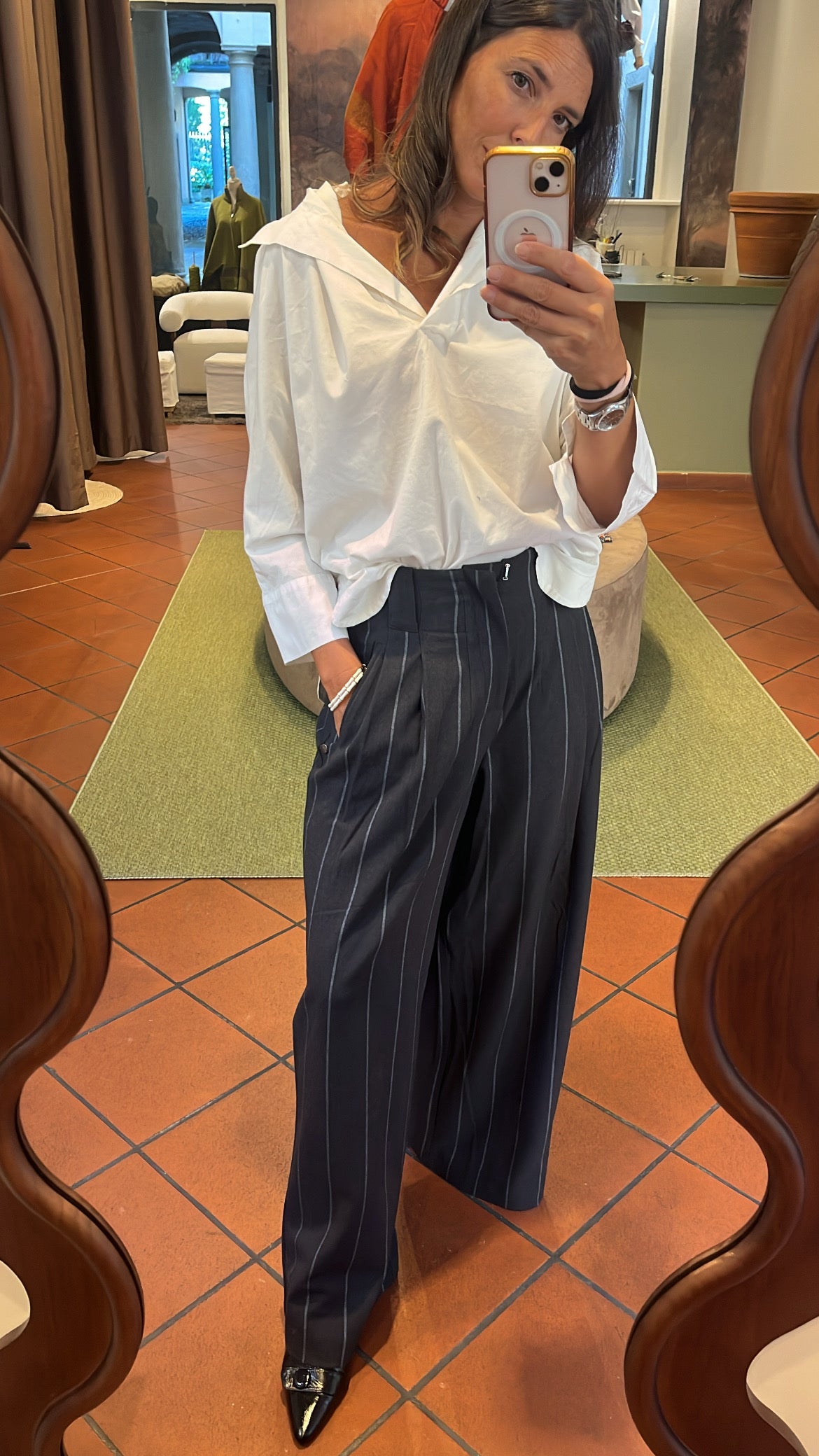 Pantalone gessato