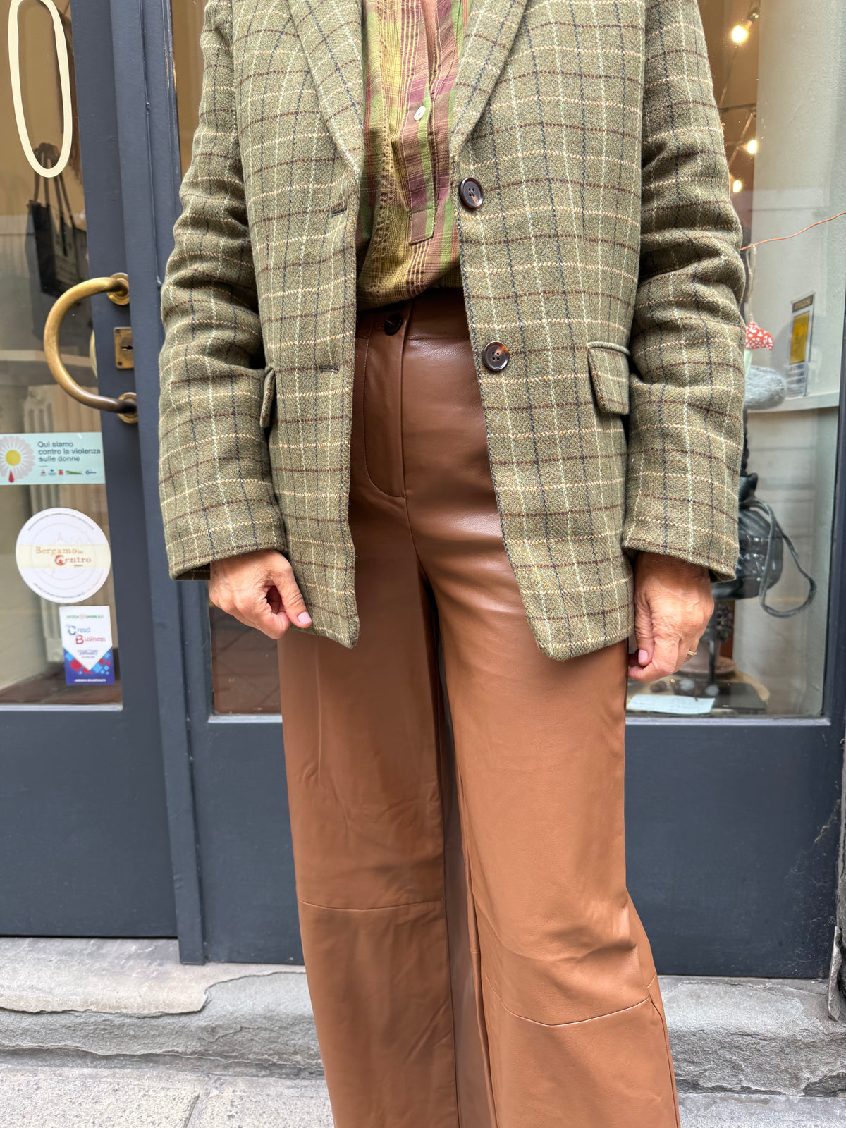 Pantalone eco pelle