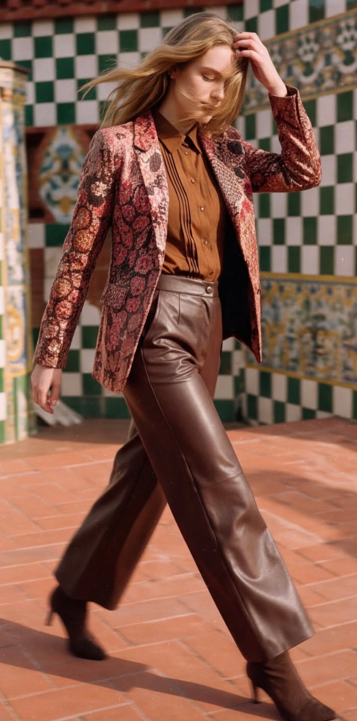 Pantalone ecopelle