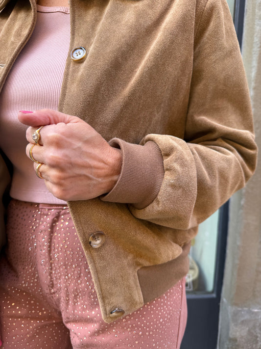 Canottiera rosa costine