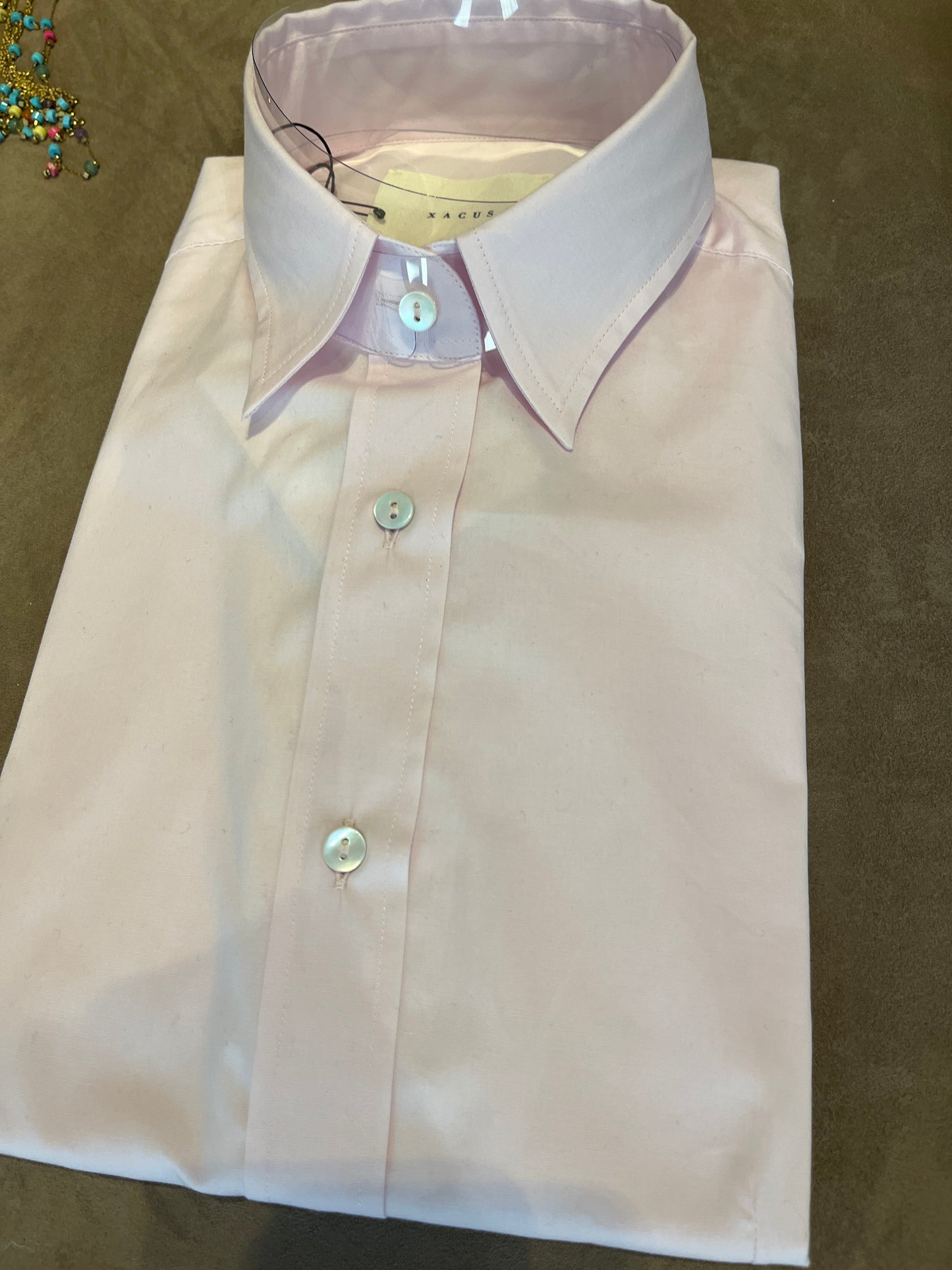 Camicia cotone rosa
