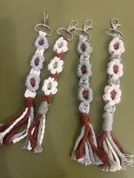 Charms crochet fiore con gancio