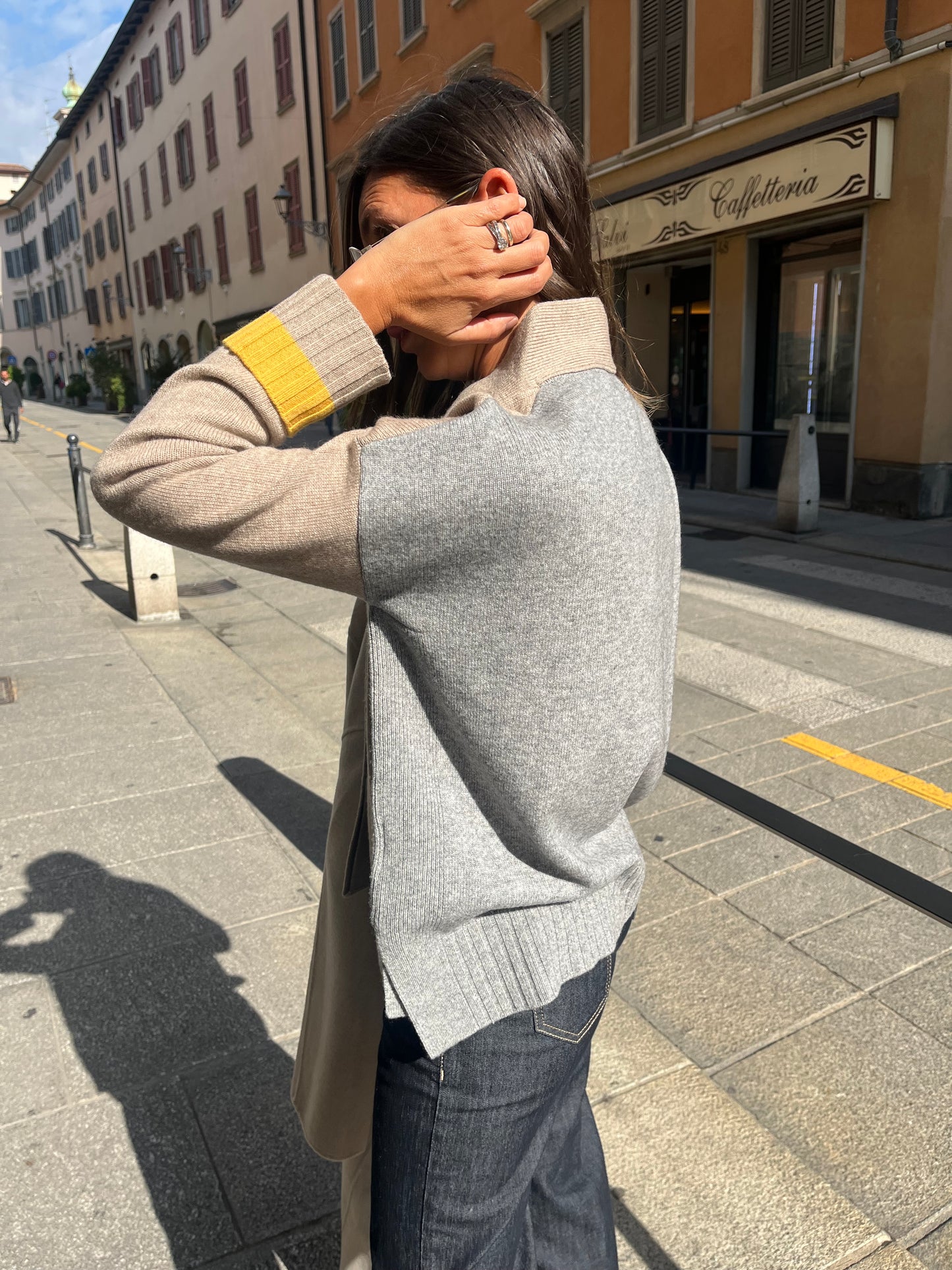 Maglione doppio colore