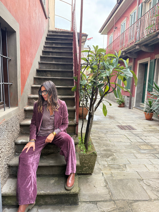 Pantalone velluto completo Eloise