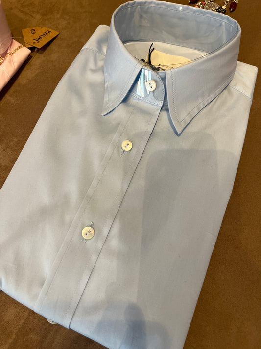 Camicia cotone azzurra