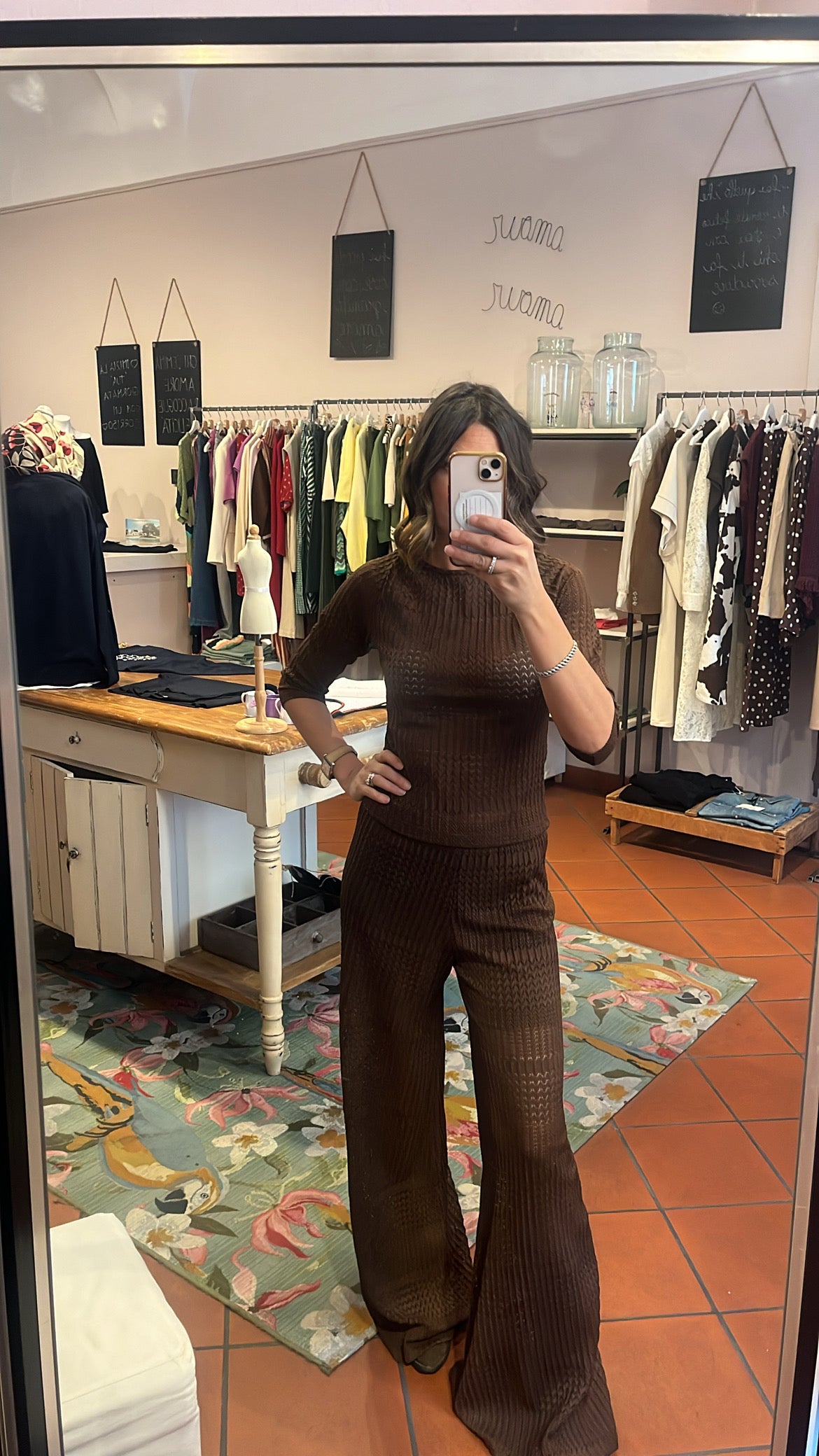 Pantaloni macrame