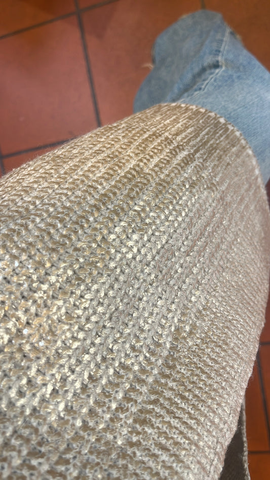 Cardigan spalmato