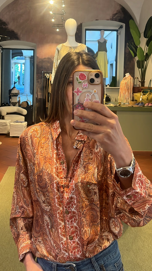 Camicia seta fantasia